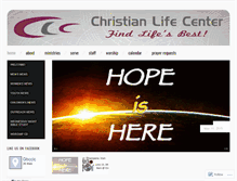 Tablet Screenshot of christianlifecenter.tv