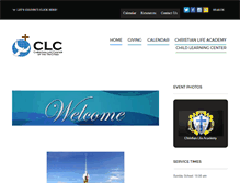 Tablet Screenshot of christianlifecenter.com
